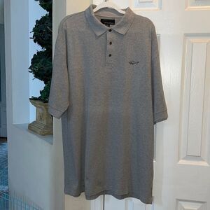 Greg Norman Men’s XXL gray golf shirt shirt sleeved polo